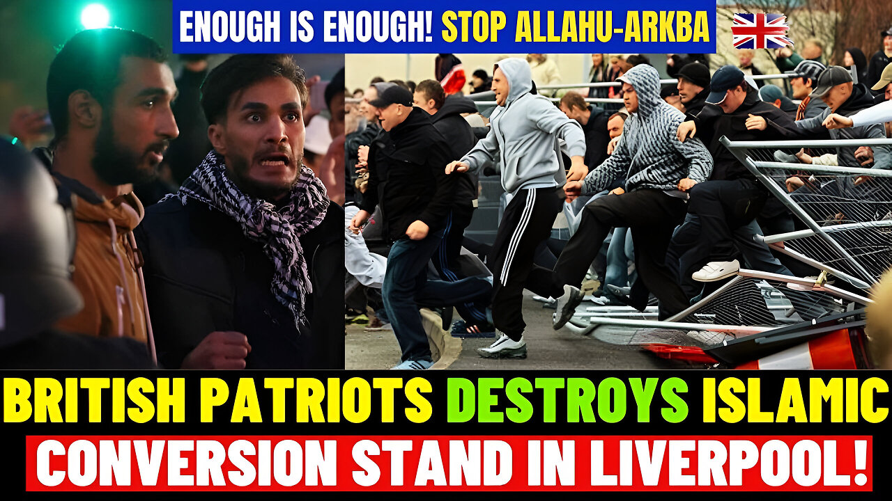 British Patriots TAKE DOWN Isl@mic Conversion Stand in Liverpool