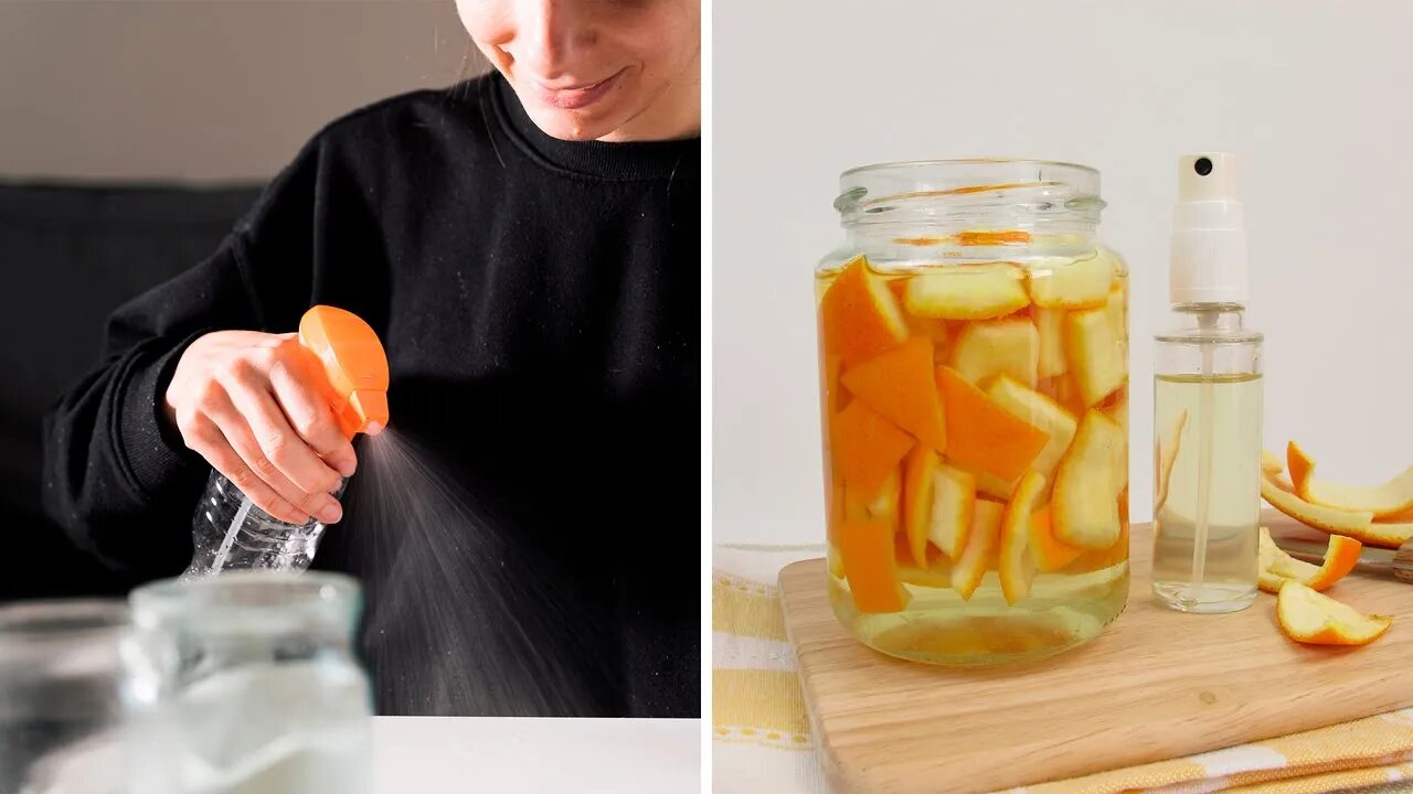 How to Make Homemade Citrus Vinegar All-Purpose Cleaning Spray