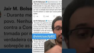 Bolsonaro dá duro recado aos indecisos. O SISTEMA é bruto, hipocrita e só pensa no poder. P2