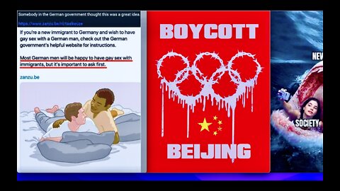 China Winter Olympics EU Gay Propaganda & Selfies USA Refugee Uses Memes To Communicate Near Russia