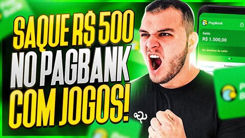 [R$500 DE GRAÇA] Jogos que Pagam Dinheiro de Verdade no Pagbank / Pagseguro e Já Pode Sacar Na Hora