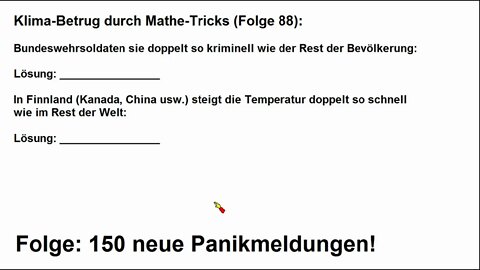 Klimawandel ►Der Mathe-Trick mit dem Durchschnitt