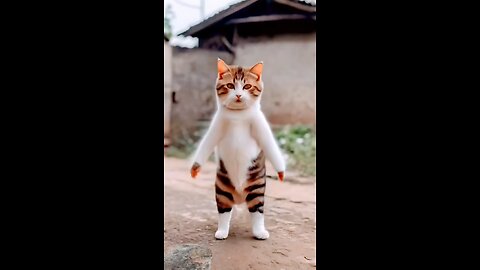 funny cats dance