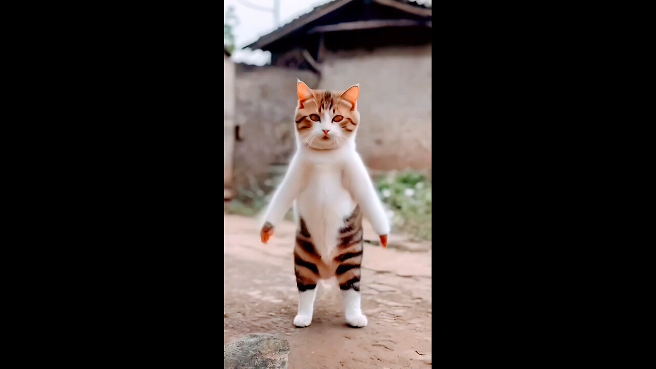 funny cats dance