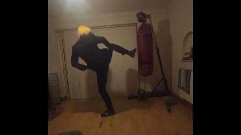 One piece Sanji kicking.