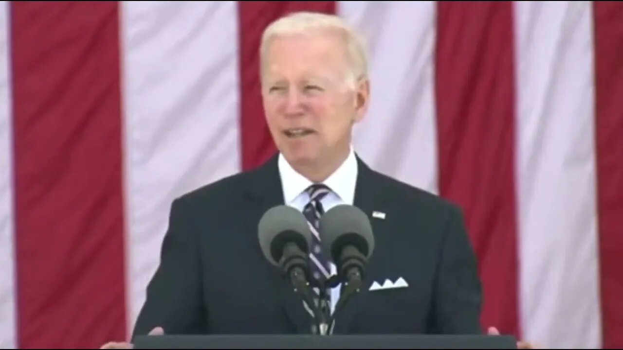 Biden TURNS Memorial Day Speech To Topic Of Ukraine