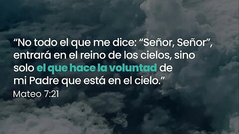 No todo el que me dice Señor, Señor entrará al reino de los cielos #devocional #devocionaldiario