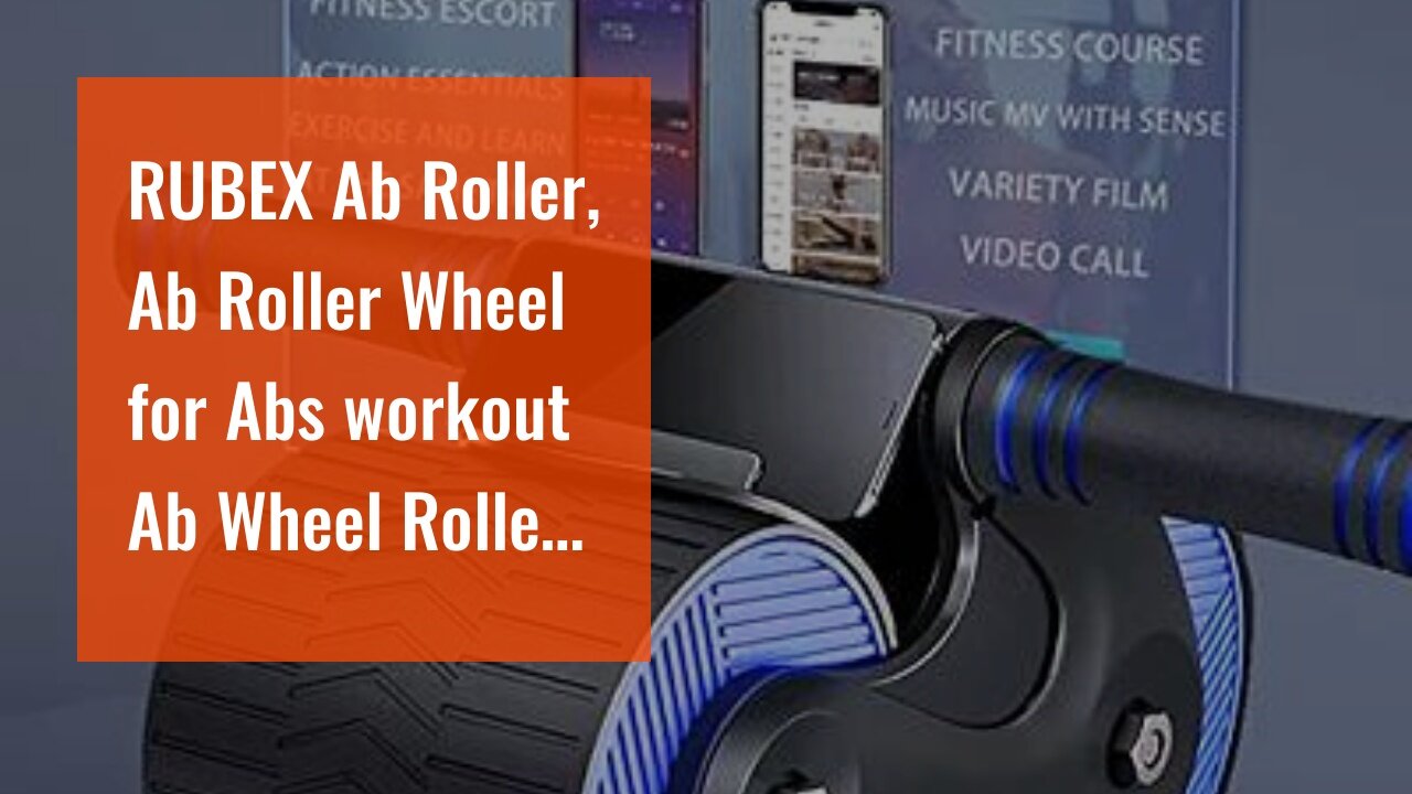 RUBEX Ab Roller, Ab Roller Wheel for Abs workout Ab Wheel Roller for Home Gym Ab Workout Equipm...