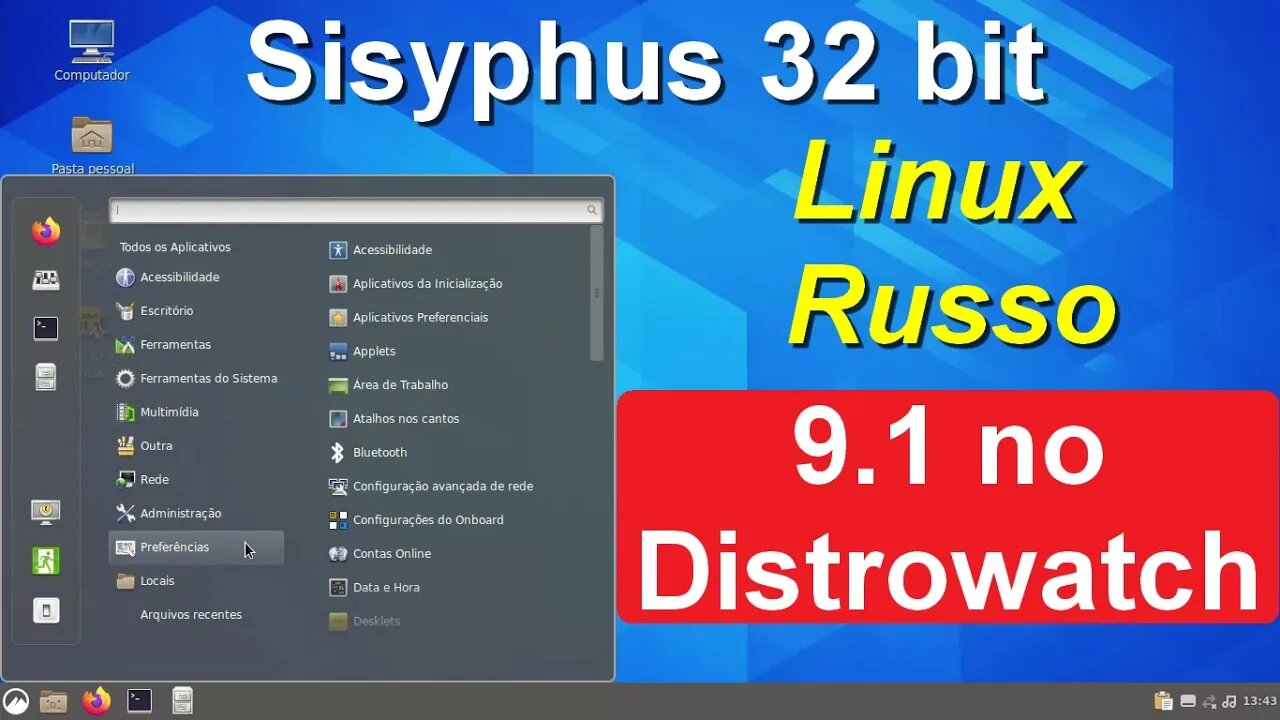 Alt Linux Sisyphus Cinnamon 32 bit. Linux Russo, leve e rápido. 9.1 Pontuação no Distrowatch