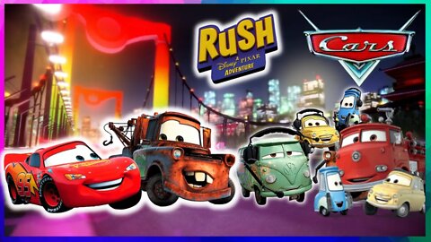 RUSH A DISNEY PIXAR ADVENTURE - CARROS - AVENTURA EXTREMA RELÂMPAGO MCQUEEN GAMEPLAY DO JOGO - PT-BR