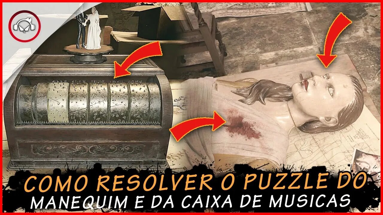 Resident Evil Village, Como resolver o puzzle do manequim e da caixa de musicas | Super Dica PT-BR