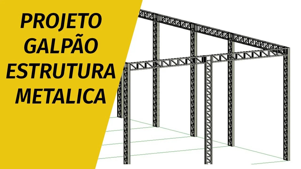 Galpão de estrutura metálica oficina mecanica Parte 3