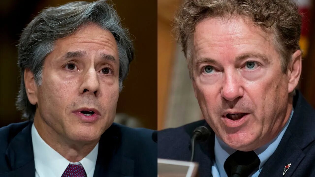 Tony Blinken SWEATS As Rand Paul Grills Him On The Possibility Of Ukraine Joining NATO
