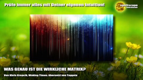 WAS GENAU IST DIE WIRKLICHE MATRIX?