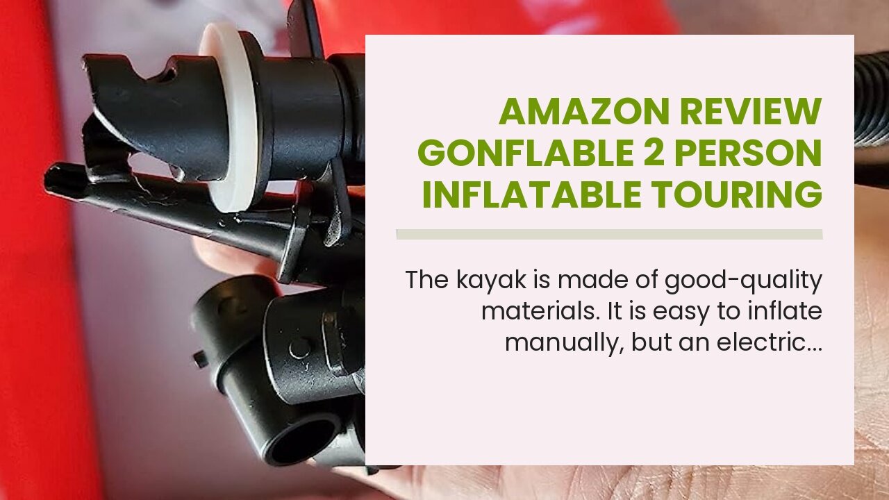 Review GONFLABLE 2 Person Inflatable Touring Kayak for Adults, Portable 9.8FT Inflatable Boat R...