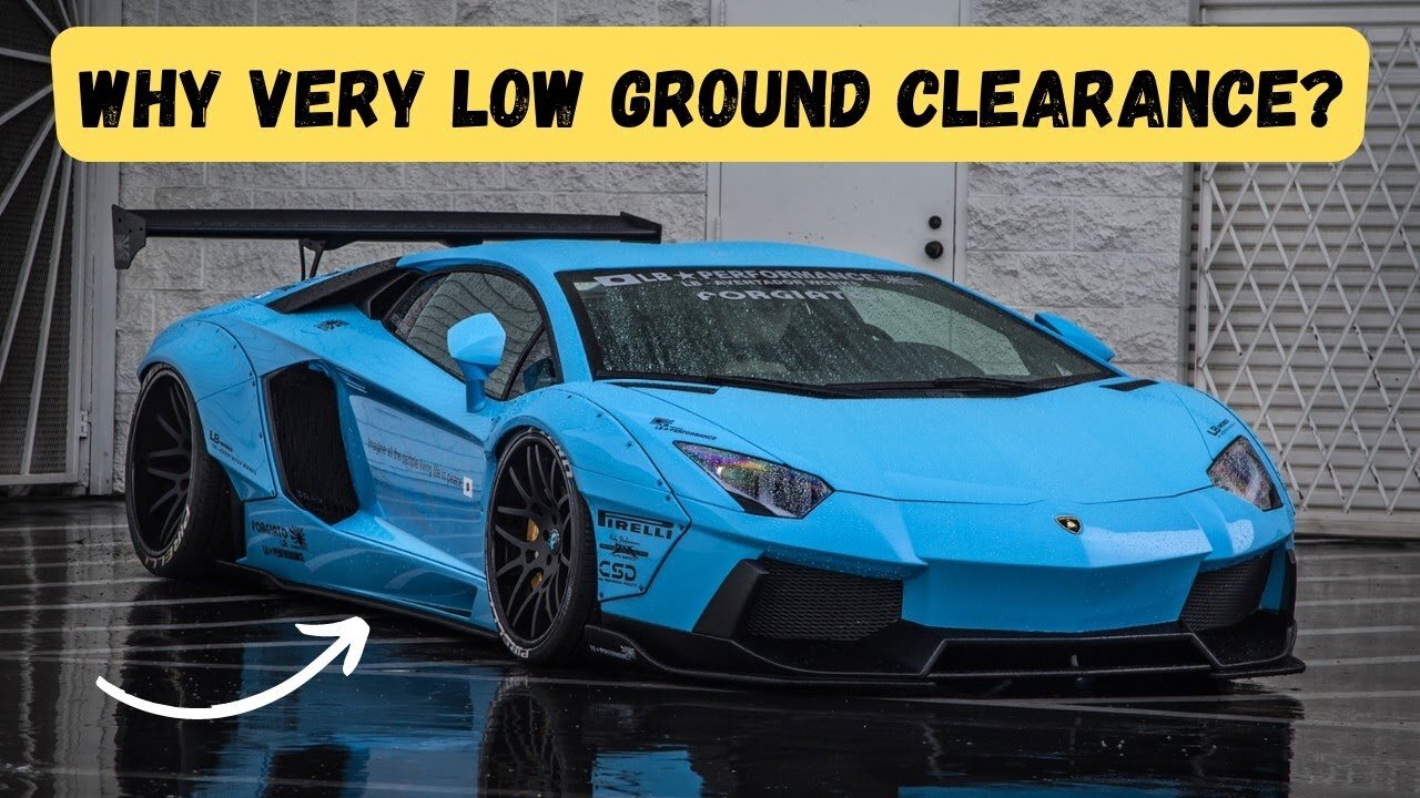 Why Sports Car have Such Low Ground Clearance | #facts