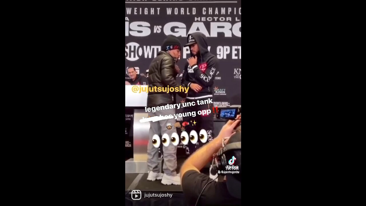 UNCLE π³π½ββοΈππ½π₯β¨GERVONTA Tank DAVIS teaching π¦π» Hector Luis GARCIA to stand up for himself!