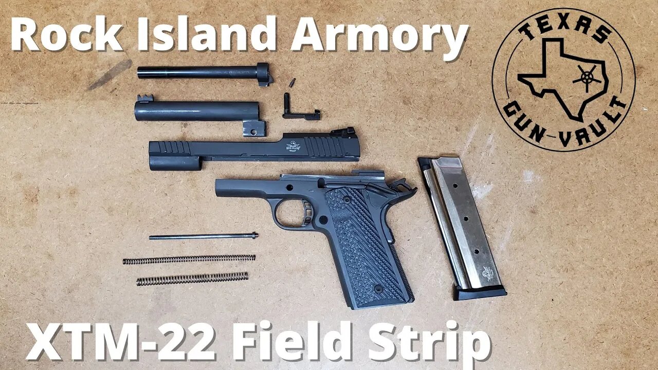 Field Strip: Rock Island Armory XTM-22 (.22 WMR chambered 1911)