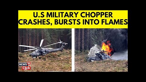 US News Today | Chopper Crash At US Military Base, Fire Crews Respond To Burning Wreckage | N18V