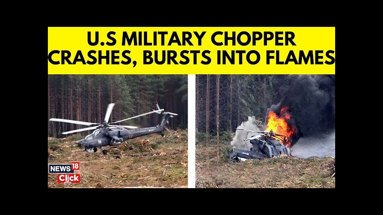 US News Today | Chopper Crash At US Military Base, Fire Crews Respond To Burning Wreckage | N18V