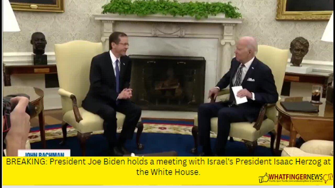 BREAKING: President Joe Biden holds a meeting with Israel's President Isaac Herzog