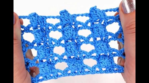 How to crochet popcorn and ladders stitch for jacket or blanket simple tutorial by marifu6a