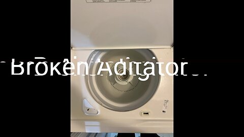 Broken washing machine agitator