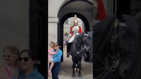 The Queen's Guard Shouts at Tourist #horseguardsparade