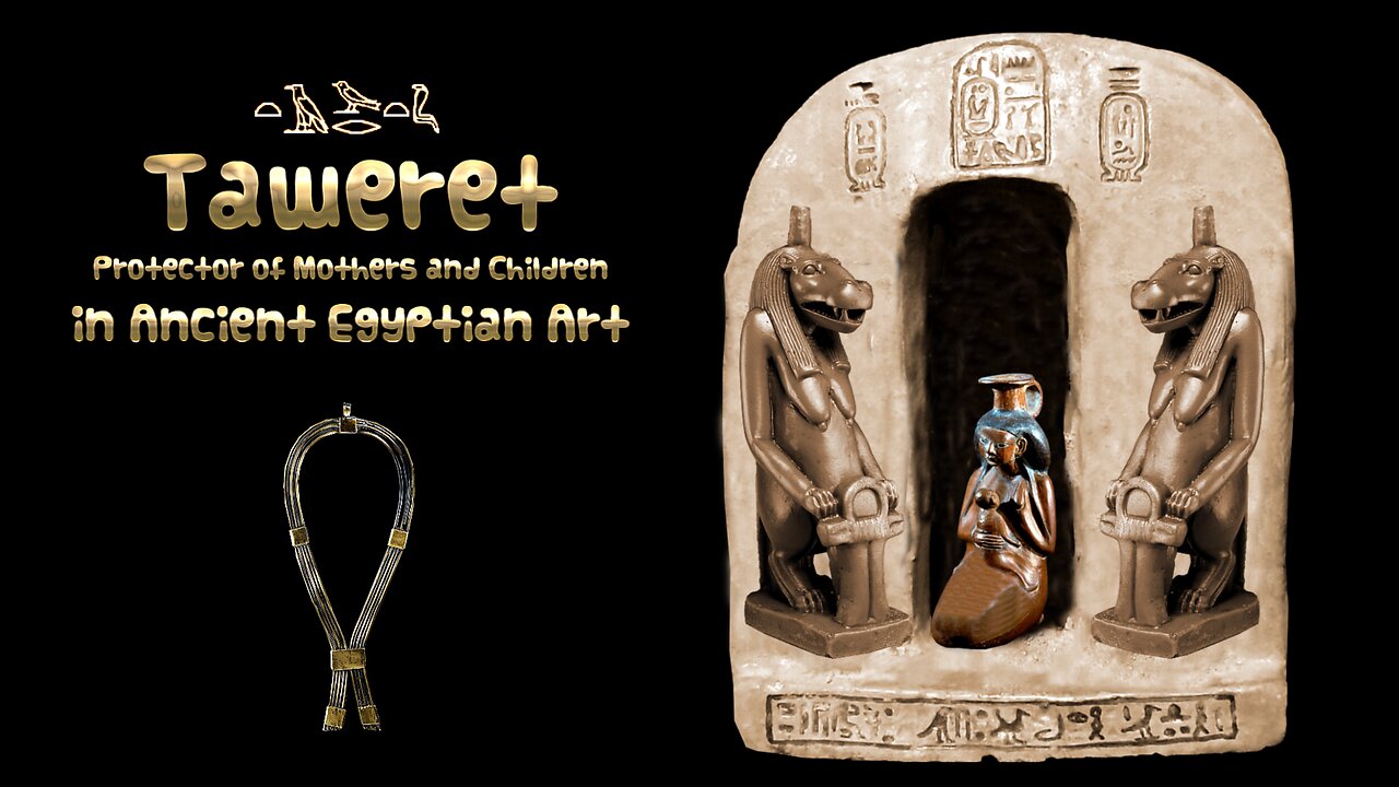 Taweret the Goddess of mothers and children in Ancient Egyptian Art