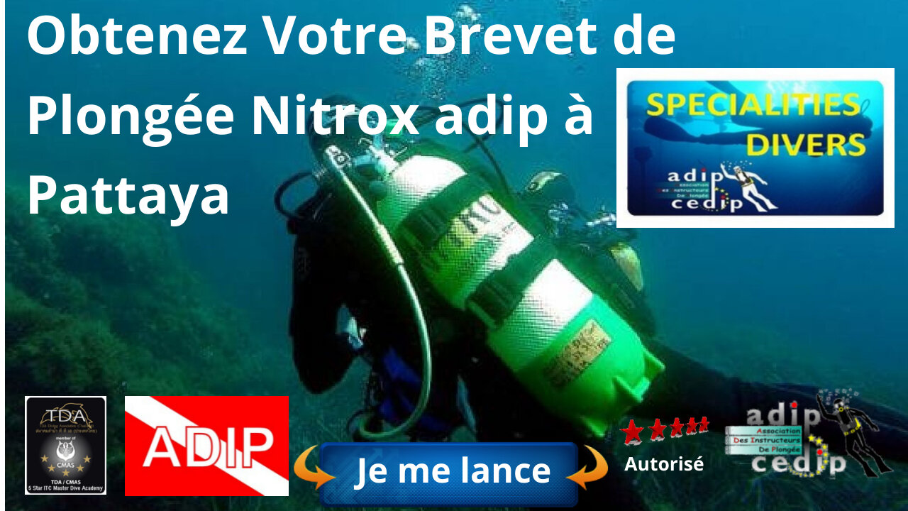 Obtenez Votre Brevet de Plongée Nitrox à Pattaya