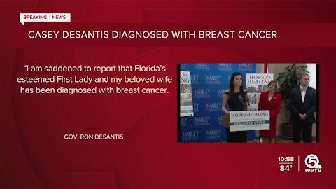 Florida's first lady diagnosed with breast cancer