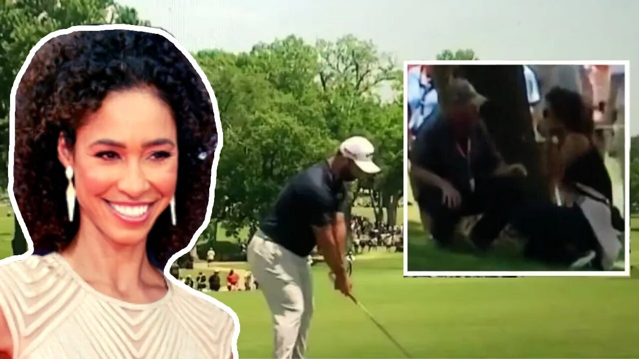 ESPN's Sage Steele Gets Hit In Face With Golf Ball At PGA Championship, Disgusting "Fans" Celebrate