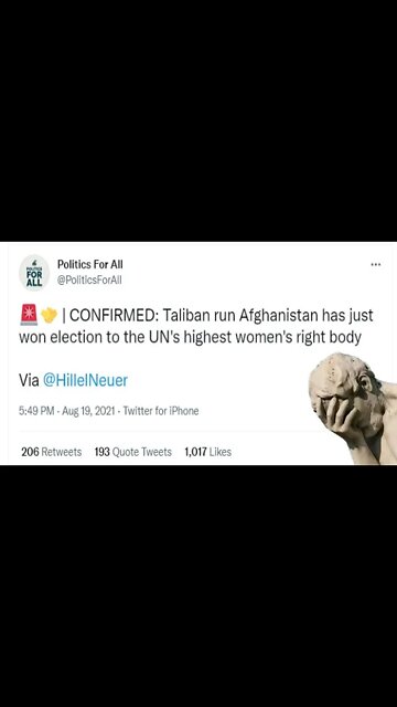 The Taliban Have Been Elected To A UN Commission For Women's Rights #Shorts
