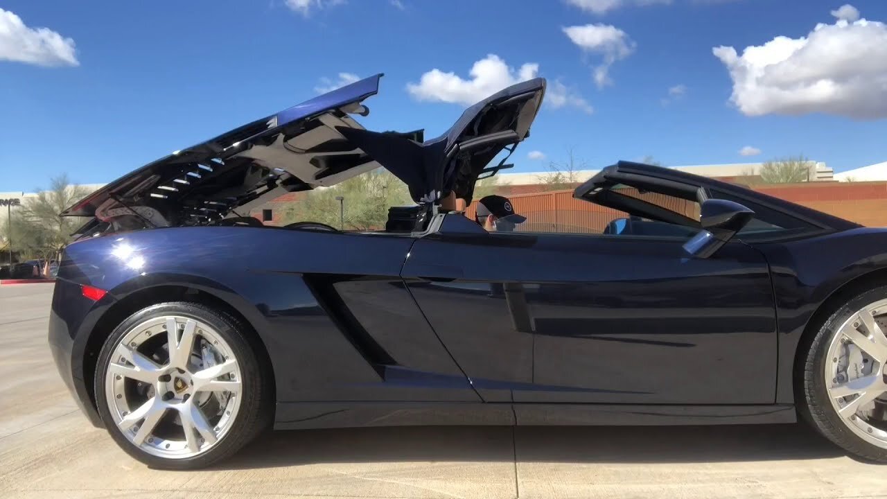 7 SuperCars Convertible Roof opening-closing Compilation