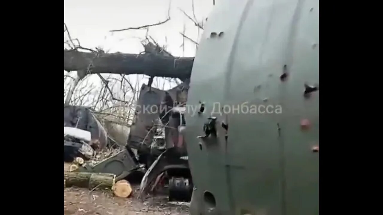 Destroyed Column Of Ukrainian Military Vehicles In Chernihiv