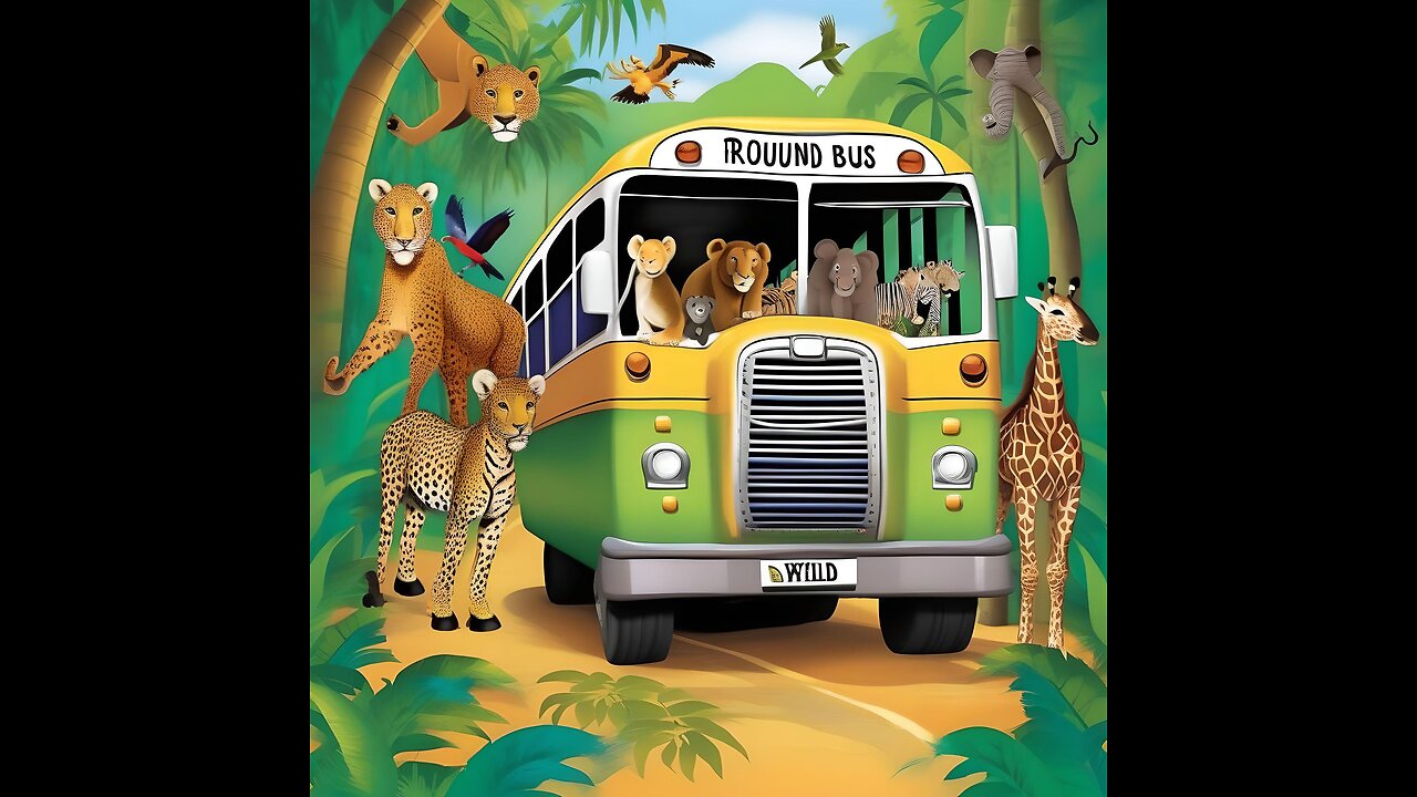 The Wheels on the bus go round and round nursery rhymes song for kids