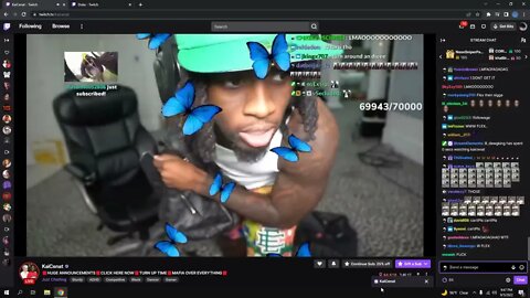 Kai Cenat *GUN* Falls Out On Stream (BANNED ON TWITCH)