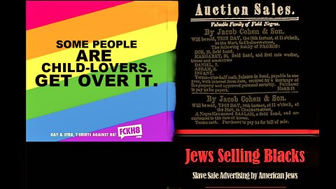 Epidemic of Pedophiles Disguised As Transgenders Eviscerates USA As Jews Hide History Of Slave Trade