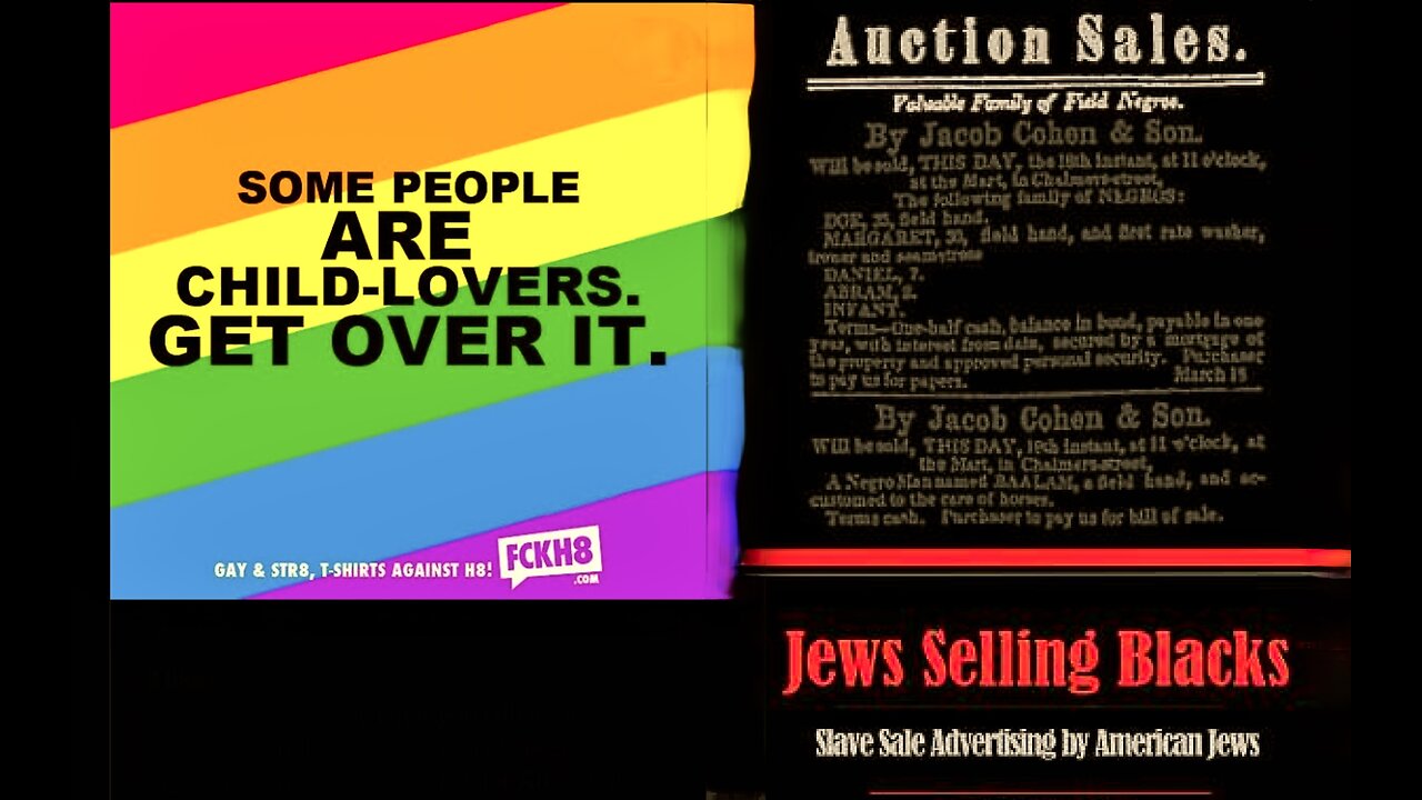 Epidemic of Pedophiles Disguised As Transgenders Eviscerates USA As Jews Hide History Of Slave Trade