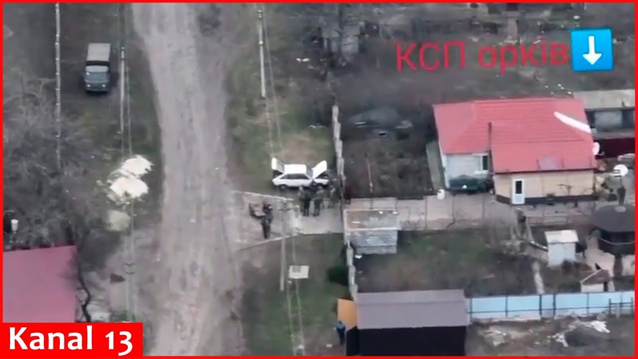 Russians’ conversation interrupted by drone – strike delivered on Russians’ location in Donetsk