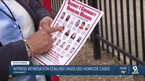 Witness intimidation stalls dozens of unsolved homicides