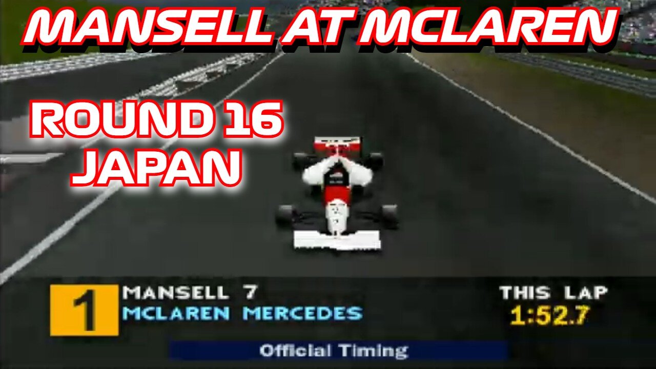 Mansell at McLaren | Round 16: Japanese Grand Prix | Formula 1 (PS1)