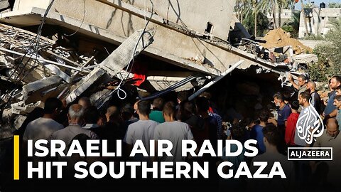 Gaza war: Israeli air raids hit popular cafe and shopping centre in Khan Younis