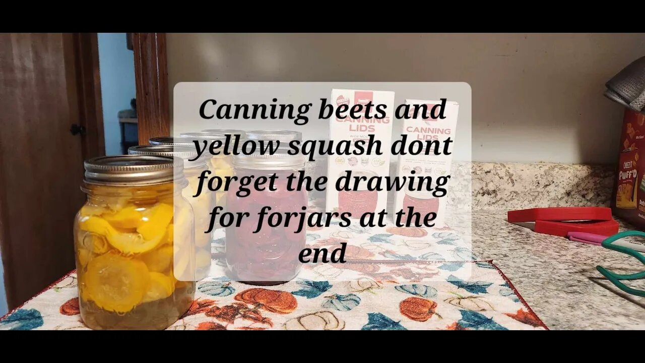 Canning beets and squash with forjars, watch til the end today is the drawing congrats #forjars