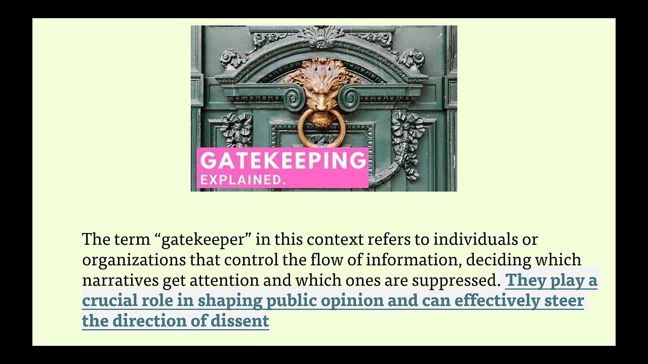 Gatekeepers and Hypocrites