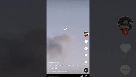 Merging Timelines are causing some people to see the Moon differently. #upsidedownmoon #mooncrecent