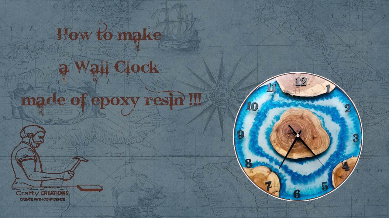 How to make a DIY Wall Clock made of epoxy resin