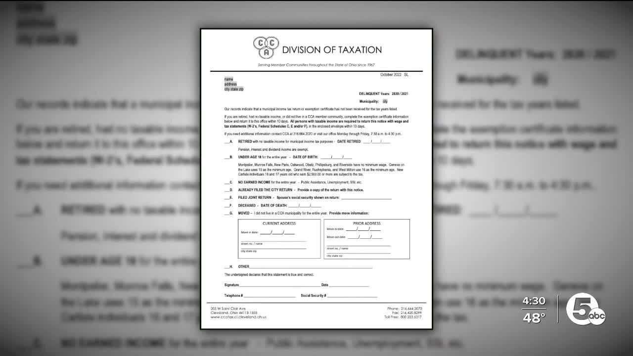 Here’s the deal with that confusing tax document sent to Cleveland residents