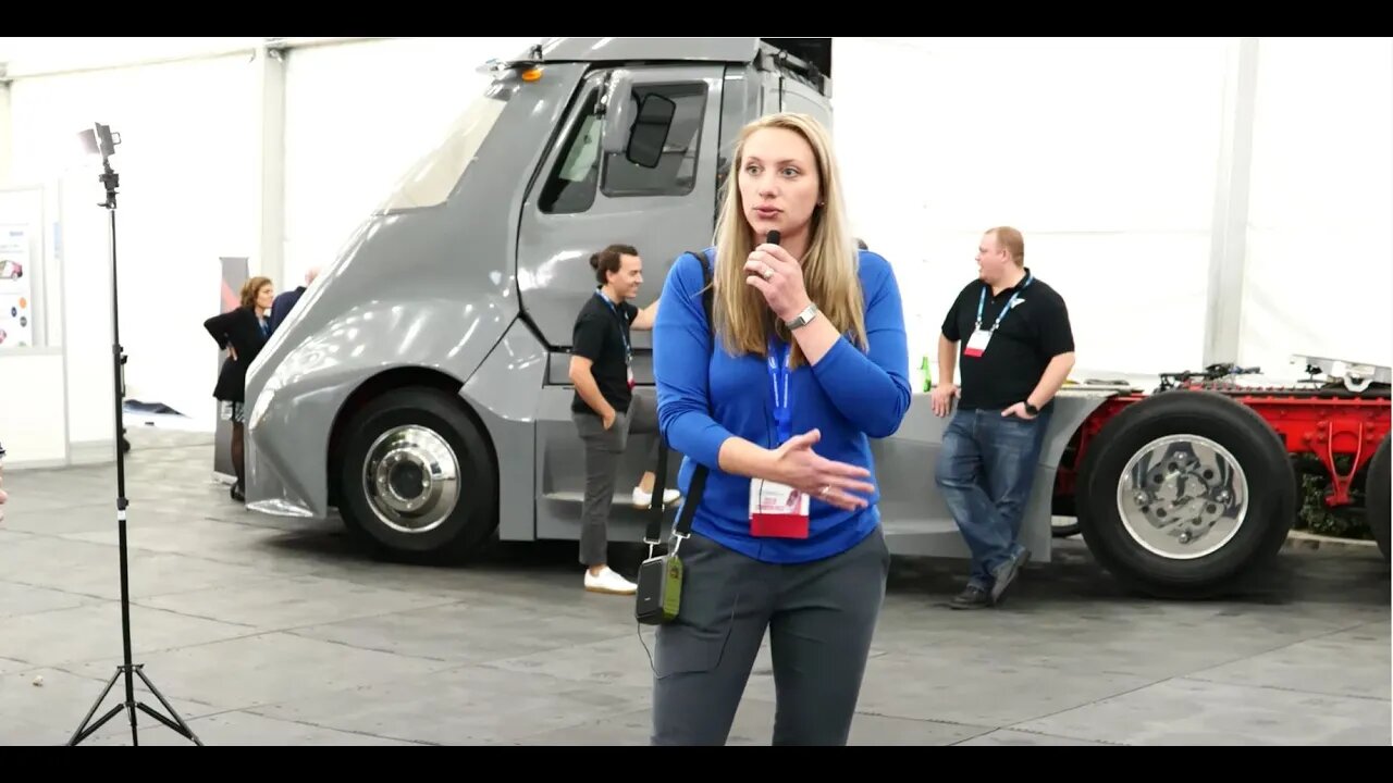 XOS Loomis Electric Semi Truck (SPAC merger NGAC) at LA Automobility 2020