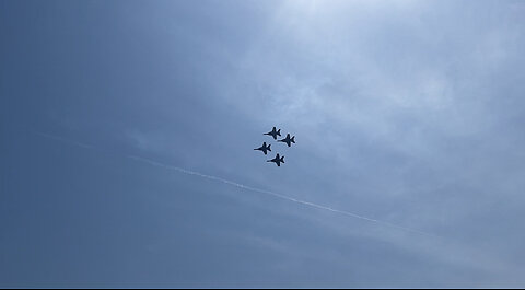 Jets flying in formation during Florida airshow and it’s amazing!